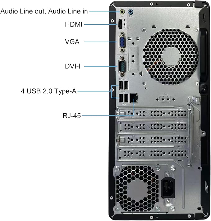 HP Pavilion Desktop Computer, Intel Core i5-10400, 16GB DDR4, 512GB SSD | Compact Design Desktop Computer for Business Daily use, Wired Keyboard & Mouse, Triple Display Supported, Windows 11 Home - Image 6