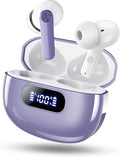 Wireless Earbuds, 2025 New Bluetooth 5.3 Headphones with LED Power Display, HiFi Stereo Deep Bass 48H Playtime 4 ENC Noise Cancelling Mic, in Ear Earphones IP7 Waterproof for Sport Walk by Wekily