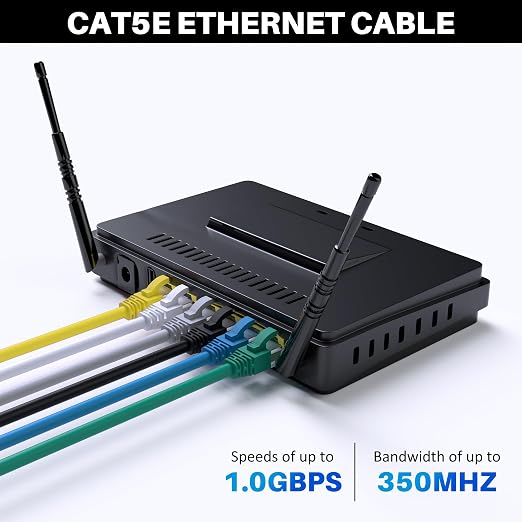 Cat5e Ethernet Cable 35 FT, Long Cat 5e Internet Cable, Standard RJ45 Connector - Image 5