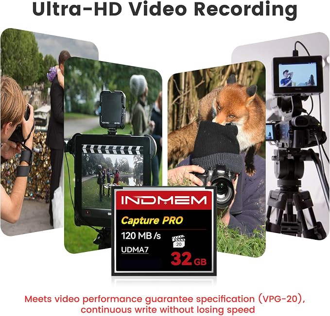 CF Card 32GB, CF Memory Card High Speed UDMA Camera Cards Designed - Image 3