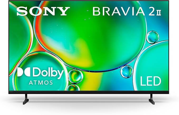 Sony 50 Inch BRAVIA 2 II LED 4K HDR Smart GoogleTV (K-50S20M2) | Exclusive Features for PlayStation®5, Motionflow XR, 4K Processor X1 with 4K X-Reality PRO, Triluminos Pro by Unknown