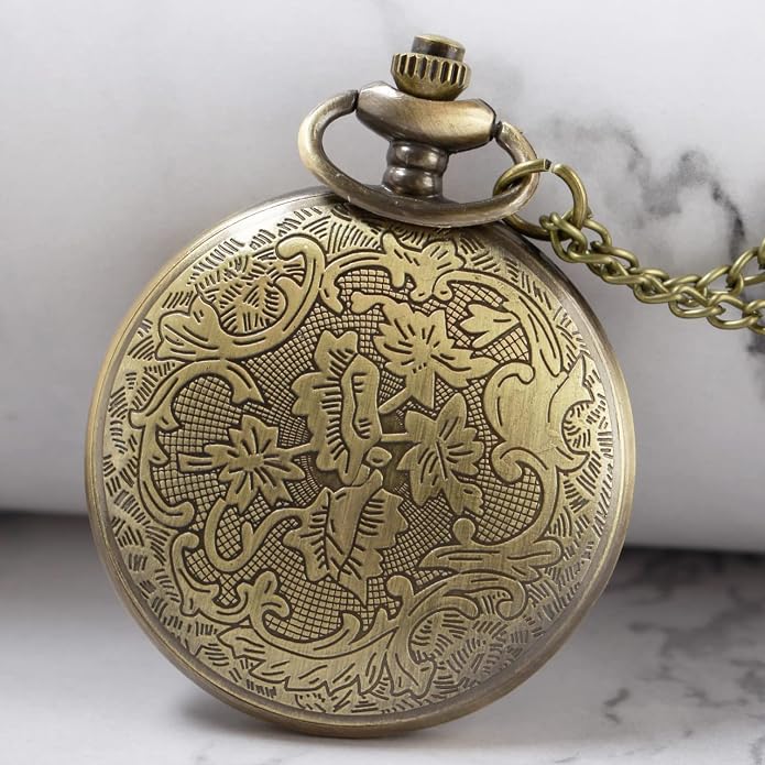 Men's Pocket Watch, Arabic Digital Dial Pocket Watches - Image 4