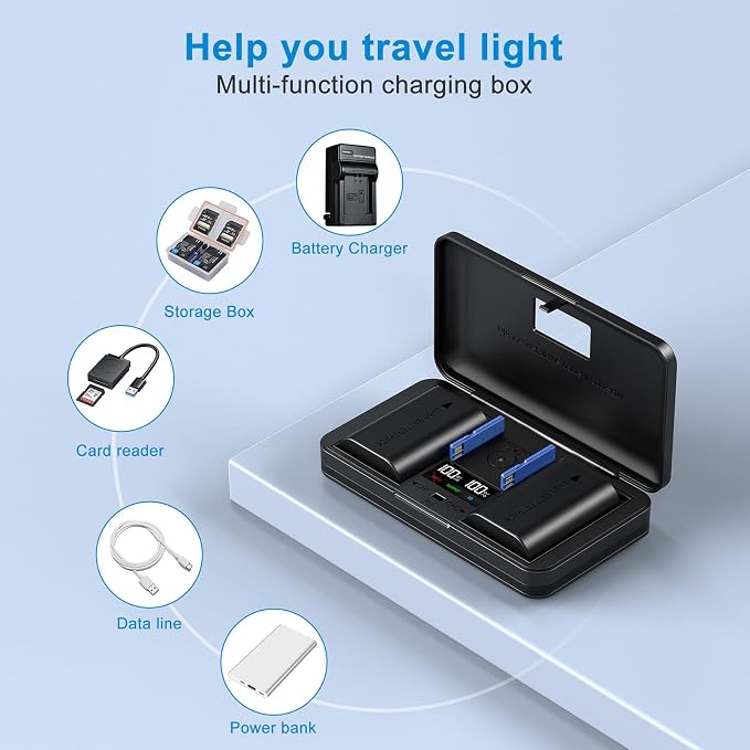 D-LI90 Camera Battery Multifunctional Charger Set Compatible - Image 5