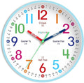 Roymnie Wall Clock 8 Inch for Kids Learning to Tell Time Easily Non Ticking by Unknown