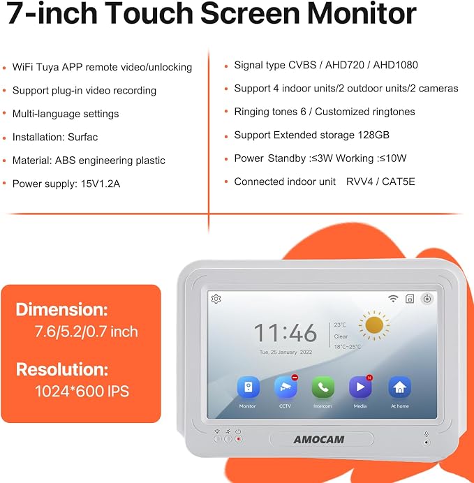 Wireless WiFi Video Doorbell Intercom System, 1080P Video Door Camera - Image 8