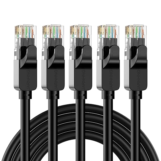 Cat 6 Ethernet Cable 6 ft, High Speed 10Gbps, Indoor/Outdoor, Compatible by Unknown