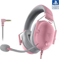 Razer BlackShark V2 X Wired PlayStation Gaming Headset, Pink | 50mm Drivers, Cardioid Mic, Lightweight, Comfortable Noise Isolating Earcups, For PS5, Xbox Series X, PC, Switch, 3.5 mm Jack by Unknown