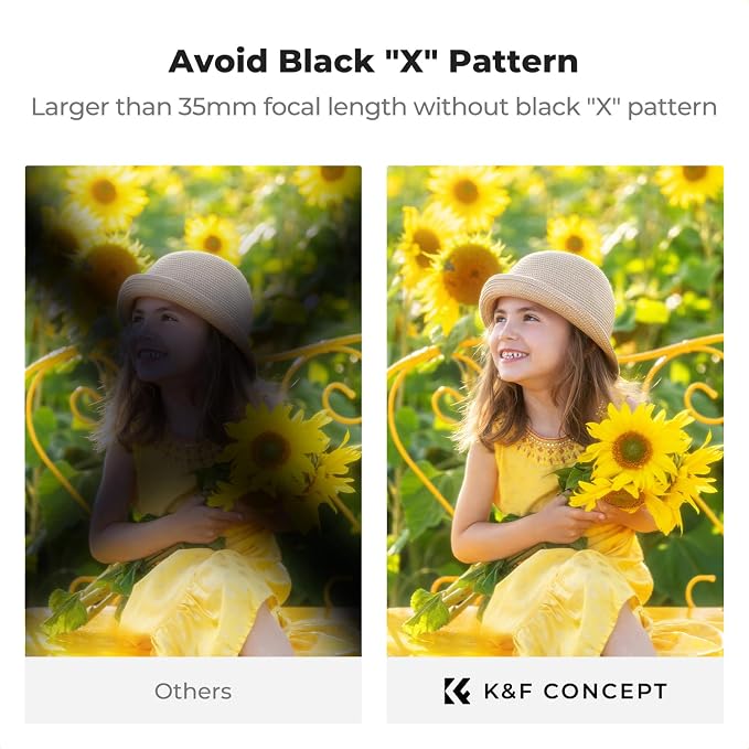 K&F CONCEPT 46mm Black Diffusion Mist Effect 1/4 & Variable ND2-32 & Circular - Image 4
