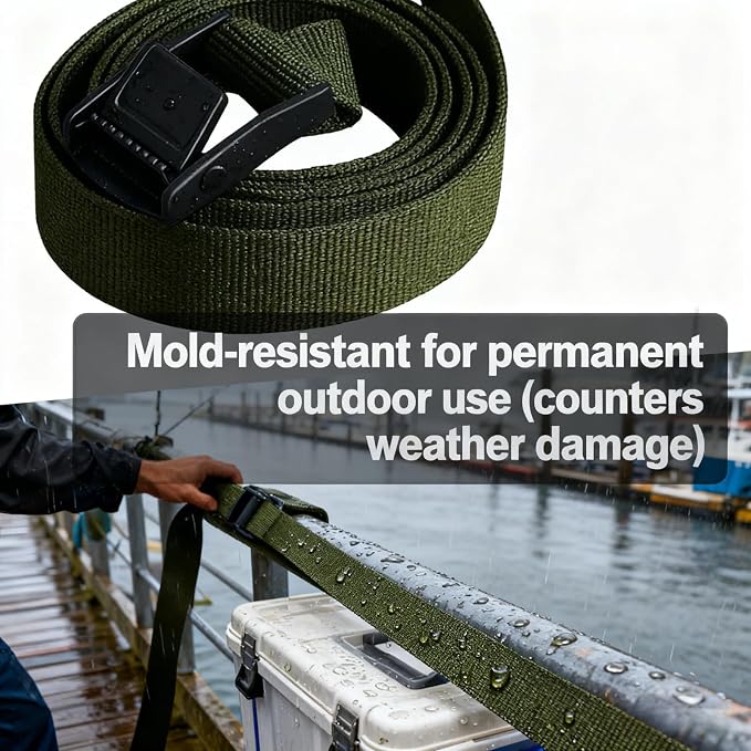 Trail Camera Strap Adjustable Long Outdoor Equipment Straps 6.5FT 6 Pack - Image 5