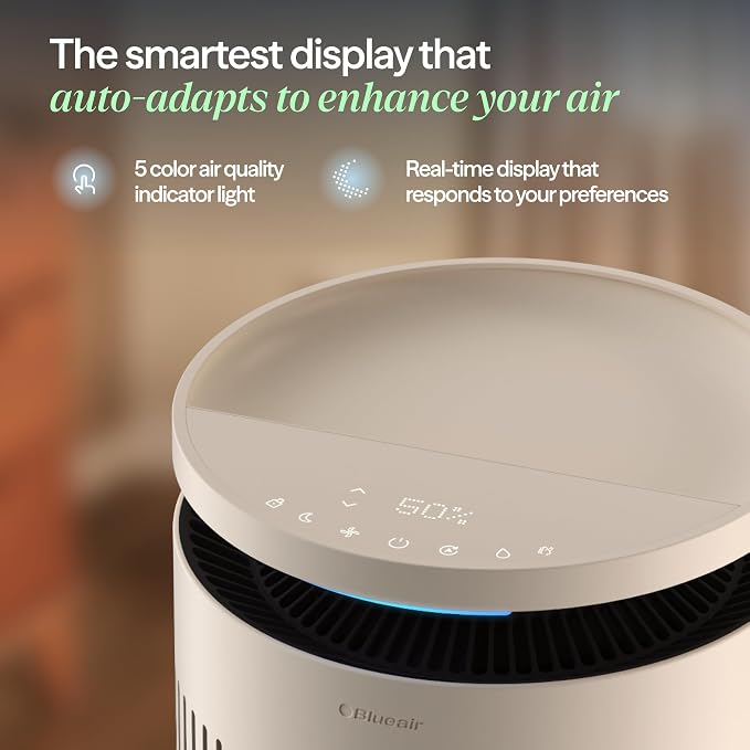 Blueair 2-in-1 Pro Air Purifier & Humidifier for Large Rooms, HEPASilent™ Removes 99.97% Allergens, Dust, Smoke, Up to 1,875 sq ft, Smart App, Skin-Hydration Mode, 360° InvisibleMist™ - Image 7