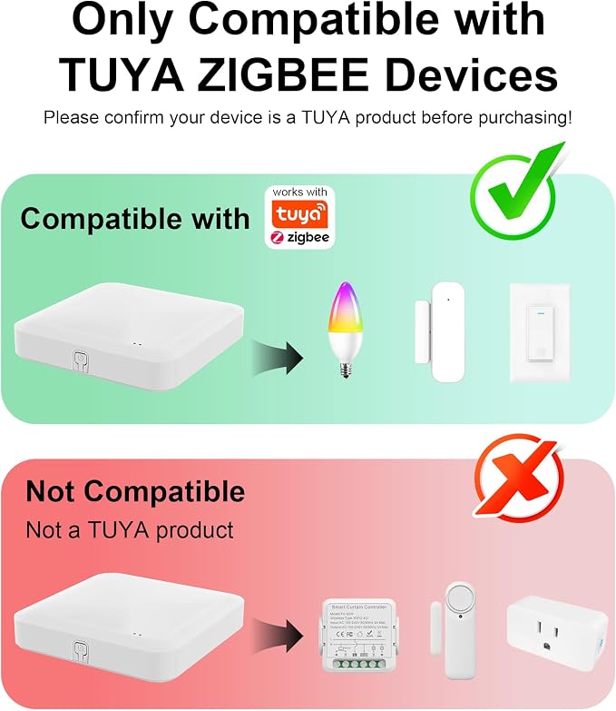 Tuya ZigBee 3.0 Hub/Wireless Gateway, WiFi Smart Home Bridge Remote Controller - Image 3