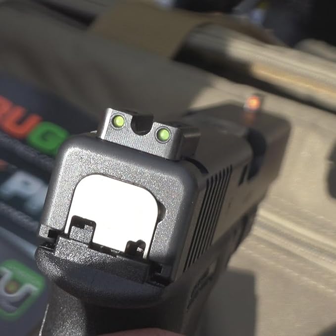 Truglo TFX PRO Handgun Sight, Glowing Shock Proof Tritium and Fiber Optic Night - Image 5