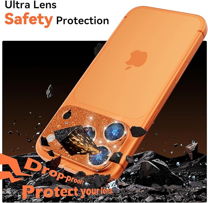imluckies Compatible with iPhone 17 Pro Camera Lens Protector Bling, Ultra HD - Image 3