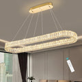 HAIXIANG Modern Crystal Chandelier Dimmable LED Long Chandeliers by HAIXIANG