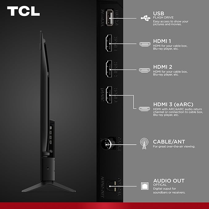 TCL 55-Inch F7D Series 4K QLED (55F7D, 2026 Model) with Dolby Vision HDR & Dolby Atmos Smart TV with Fire TV, Alexa+, Game Accelerator 120, High Brightness LED Backlight, Dolby Atmos and Voice Control - Image 3