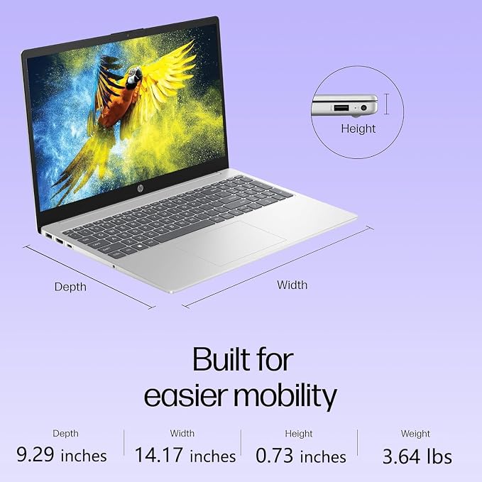 HP Laptop 2026 Copilot AI, 15.6" FHD, 32GB RAM, 1TB SSD, Intel Processor | WiFi 6, Office 365, Long Battery Life, Portable Size & Lightweight, Windows 11 Home for Students & Business Office - Image 6