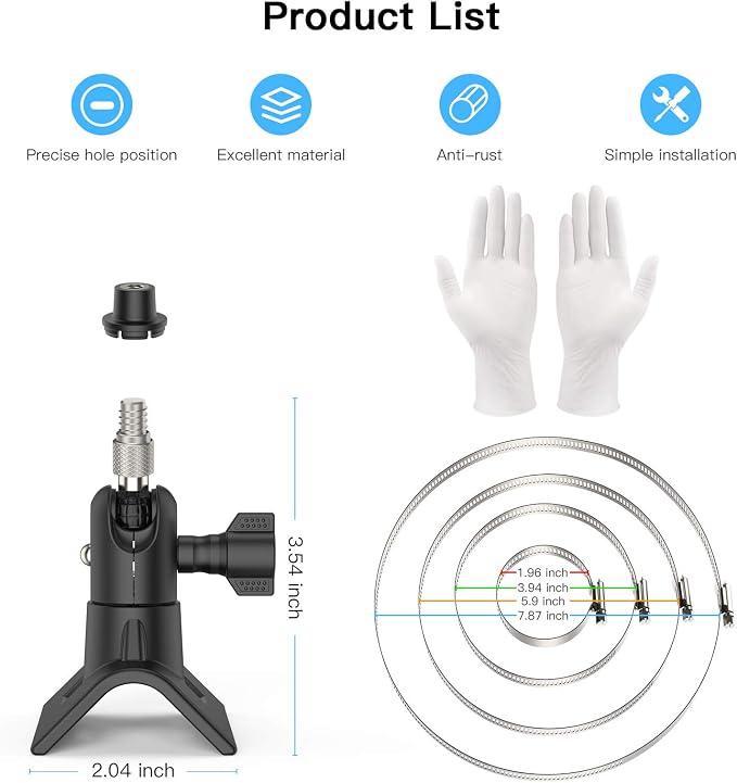 HOLACA 2 Pack Blink Camera Pole Mount Blink Outdoor Mount Compatible - Image 5