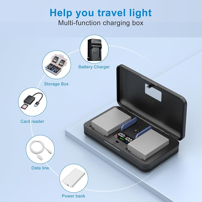 BLN-1 Camera Battery Multifunctional Charger Set Compatible - Image 2