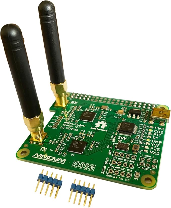 MMDVM Duplex Hotspot Module Dual Hat V1.5.2 Support P25 DMR YSF NXDN DMR Slot 1 - Image 5