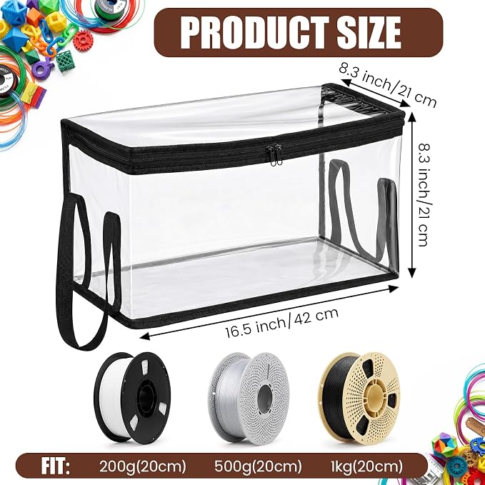 Dansydaisy 2 Pack 3D Printer Filament Storage Box - Image 2