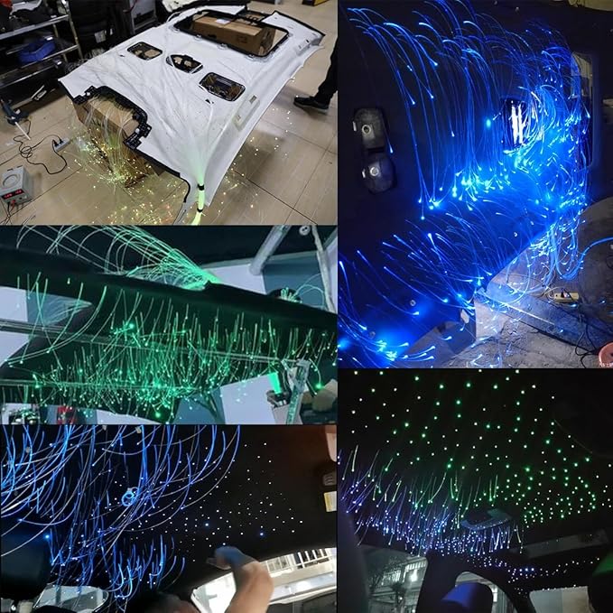 AKEPO End Glow Fiber Optic Light Cable 9.8ft/3m*550pcs*Ф0.03in/0.75mm, PMMA - Image 6