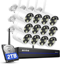 ANNKE Wireless Security Camera System 2TB Hard Drive, 16CH 4K WiFi NVR Kit by ANNKE