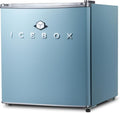ICEBOX 1.7 Cu. Ft. Compact Refrigerator, ENERGY STAR Certified Small Refrigerator, Single Door Mini Fridge with Chiller Compartment, R600a Refrigerant, IBCR17SLT, Slate Blue by ICEBOX