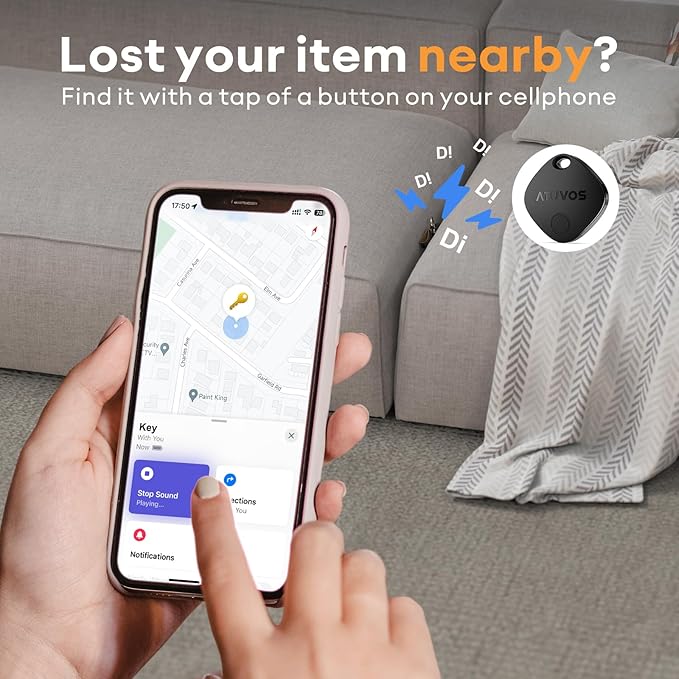 ATUVOS Air Tracker Tags-2 Pack, Keys Finder and Item Locator - Image 3