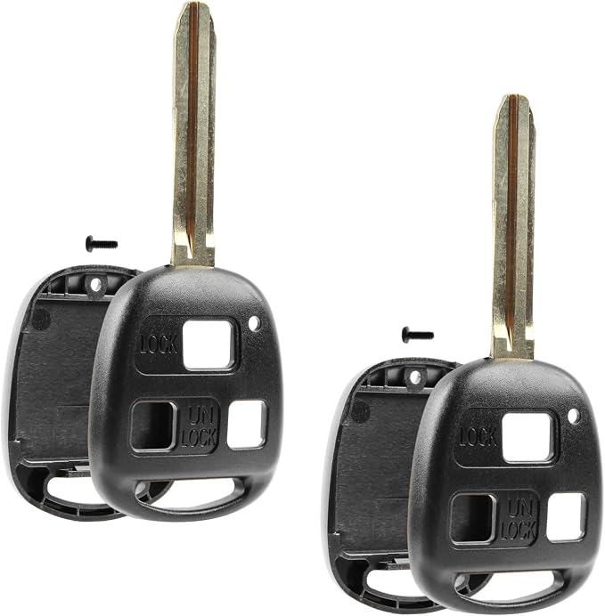 Key Fob Keyless Entry Remote Shell Case & Pad fits 1998-2007 Toyota Land by USAREMOTE