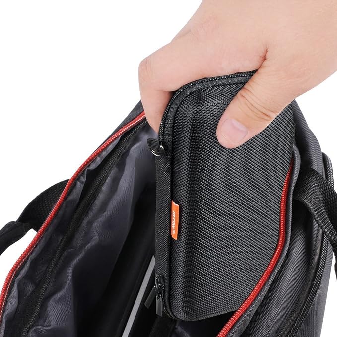 GLCON Portable Protection Hard EVA Case for External Battery,Cell Phone,GPS,Hard Drive,USB Charging Cable,Carrying Bag Mesh Inner Pocket,Zipper Enclosure,Universal Travel Pouch Bag - Image 6