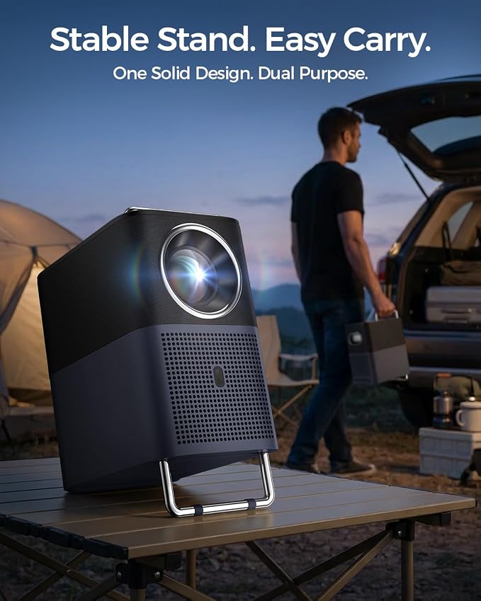 TCL A1s Smart Projector 4K Support, Compatible with Google TV & Netflix, WIFI and Bluetooth, Auto Focus Keystone, Native 1080p, 16W Dolby Audio, Movie Projector for Home Theater with Portable Case - Image 9