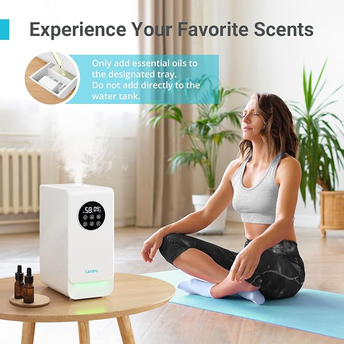 6L Smart Humidifier for Large Room, Warm & Cool Mist with Top Fill Design, Alexa & App Control, Essential Oil Compatible, Ideal for Bedroom and Plants - Image 5