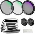 NEEWER 49mm Variable ND + CPL + UV Filter Kit by Neewer