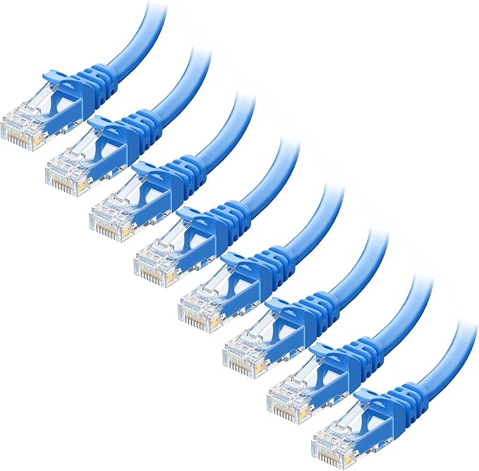 Cable Matters 1Gbps 8-Pack Snagless Cat 5e Ethernet Cable - 7ft by CableMatters