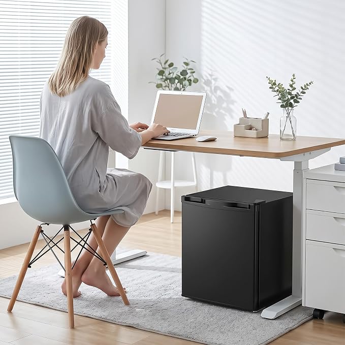Electactic 1.7 Cu.ft Mini Fridge, Compact Refrigerator, Single Reversible Door, Ultra Quiet, Energy Efficient for Office, Dorm, Bedroom, Apartment, Black - Image 5