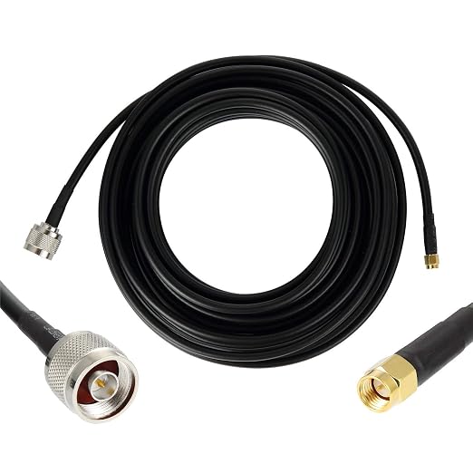 40ft N Male to SMA Male Cable, SMA to N Cable 50 ohm Ultra Low Loss KMR240 - Image 9