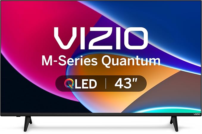 VIZIO 43-inch MQ6 Series 4K QLED HDR Smart TV w/Dolby Vision, WiFi 6E, Bluetooth Headphone Capable, AMD FreeSync & Alexa Compatibility, M43Q6M-K04, 2023 Model by VIZIO