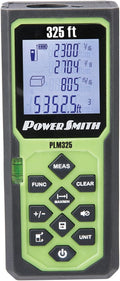 POWERSMITH PLM325 325' Weatherproof Back-Lit Digital Laser Distance Measure by PowerSmith