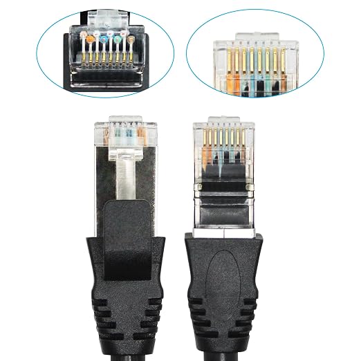 Cat6 Ethernet Extension Cable 3FT, RJ45 Male to Female Ethernet Panel Mount - Image 4