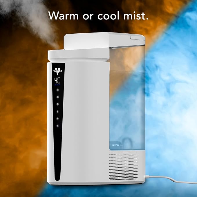 Vornado MISTIC 6 Whole Room Ultrasonic Humidifier, Top-Fill, Aromatherapy, 1.5-Gallon Tank, 3-Gallon Output, Warm or Cool Mist Humidifier, Automatic Humidity Control, Included Scent Pads - Image 7
