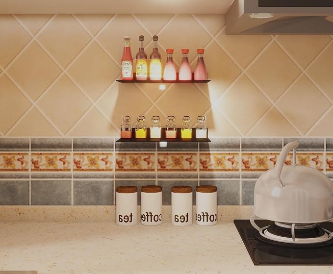 Floating Shelves for Wall, 3.0mm Thick Aluminium Alloy Floating Shelves - Image 6