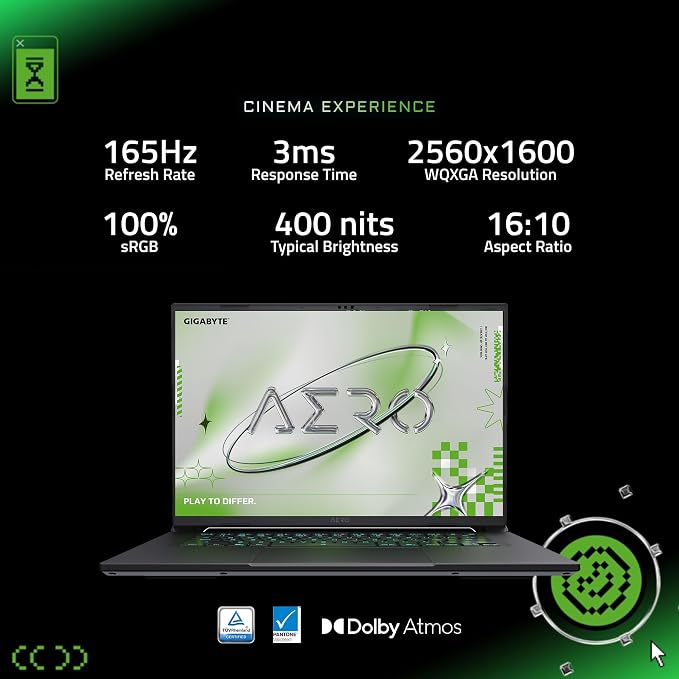 GIGABYTE AERO X16, Copilot+ PC - 165Hz 2560x1600 WQXGA - NVIDIA GeForce RTX 5070 - AMD Ryzen AI 7 350-1TB SSD with 32GB DDR5 RAM - Windows 11 Home - Lunar White - Image 6