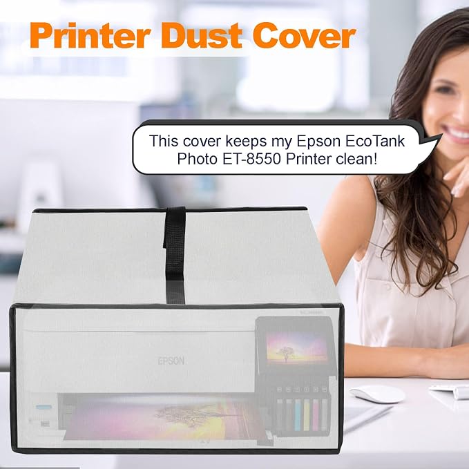 Printer Dust Cover for Epson, Anti-Static Waterproof Dustproof Cover Heavy Duty - Image 2