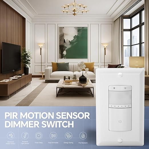 ECOELER Motion Sensor Dimmer Switch, Digital Dimmer Light Switches - Image 2