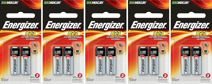 5 X 2 Energizer A23 21/23 23A MN21 GP23 12v Alkaline Garage Door Opener 10 by Energizer