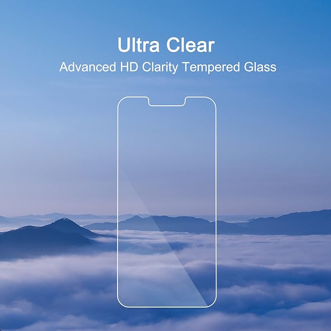 Ailun Screen Protector for iPhone 13 mini Display 2021 3 Pack Tempered Glass - Image 4
