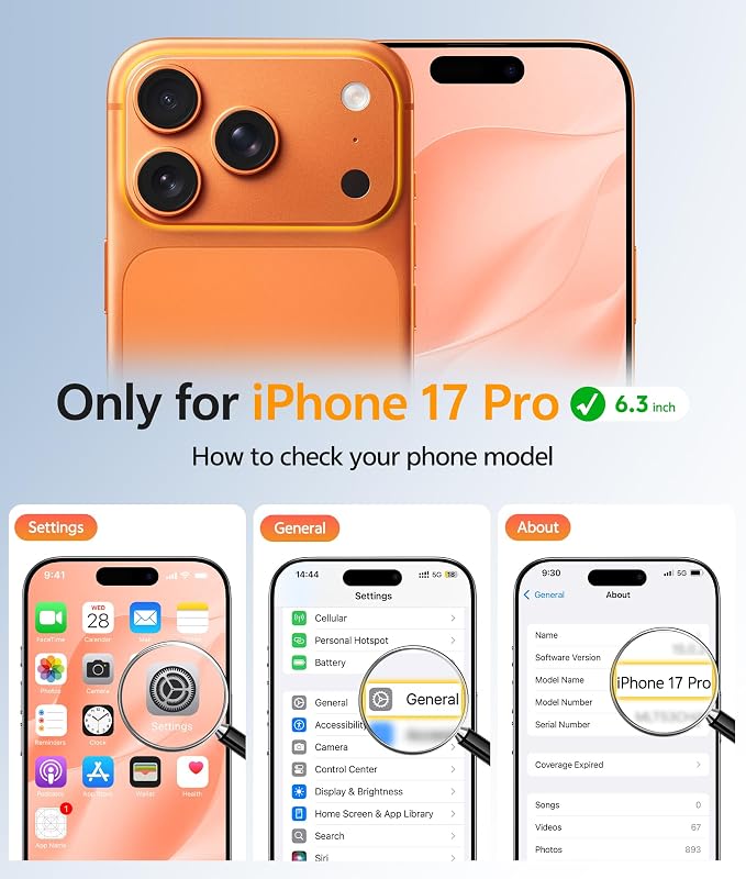 FNTCASE for iPhone 17 Pro Case: Translucent Matte Cases - Image 2