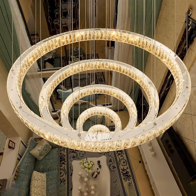 HAIXIANG 5-Rings Modern Chandelier - Image 4