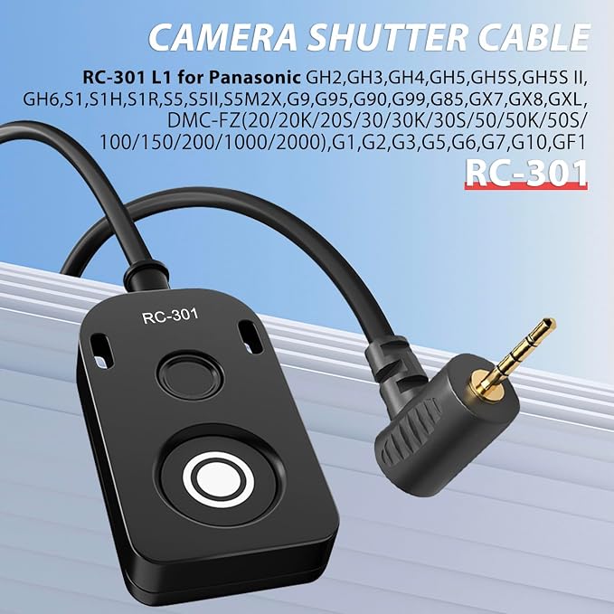 RC301-L1 for Panasonic Remote Camera Small Shutter Release Remote Control 196.8 - Image 2