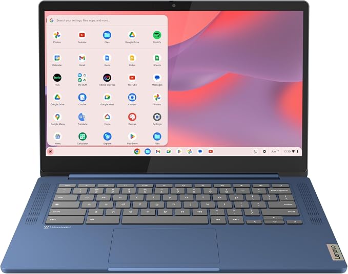 Lenovo IdeaPad Slim 3 Chromebook Laptop - 2024 - Lightweight Laptop - Waves MaxxAudio® Speakers - 14" HD Display -720p Camera - 4GB Memory - 64GB Storage - MediaTek Kompanio 520 - Abyss Blue - Image 2